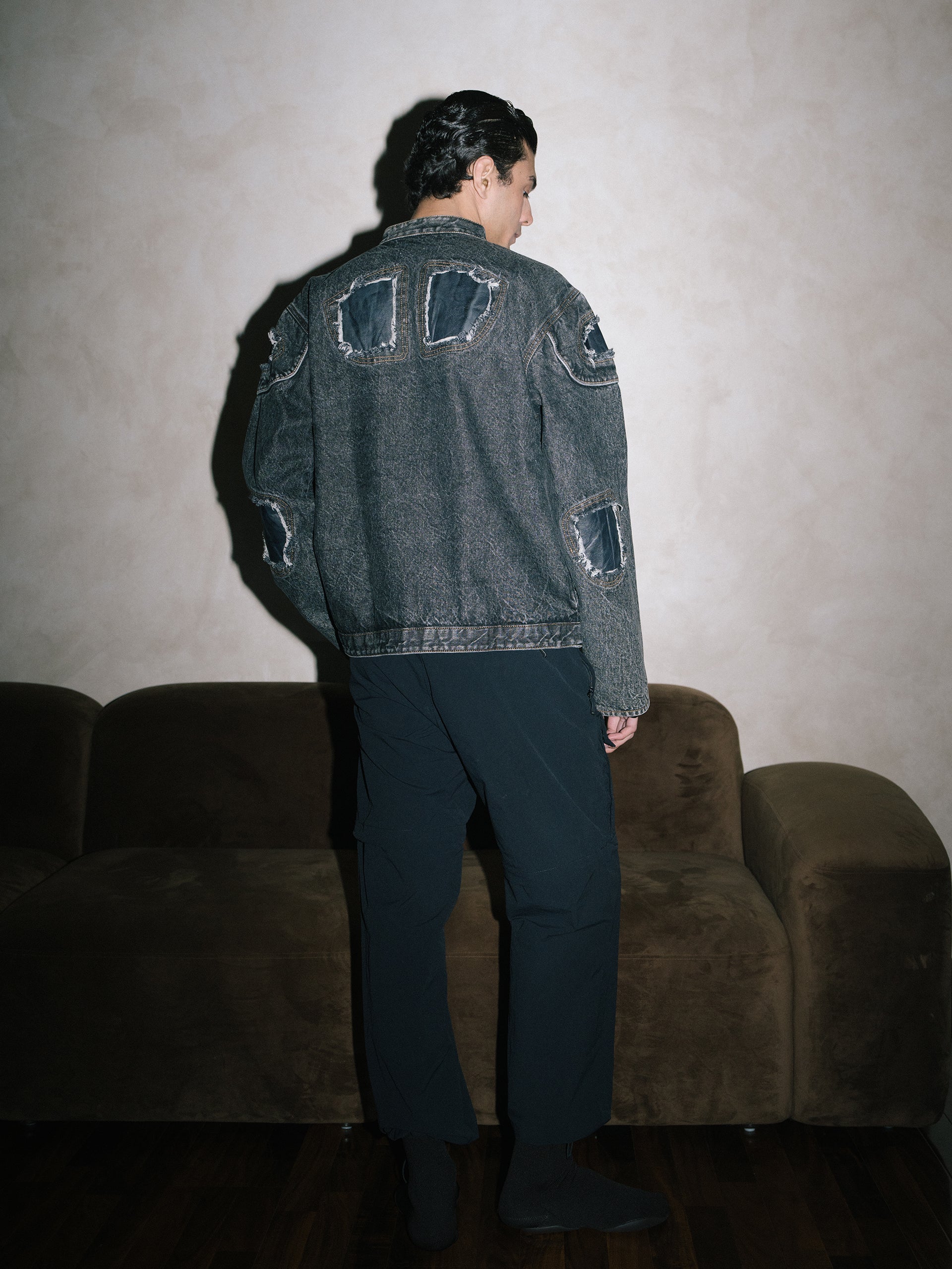 DENIM BIKER JACKET – CYANIDE