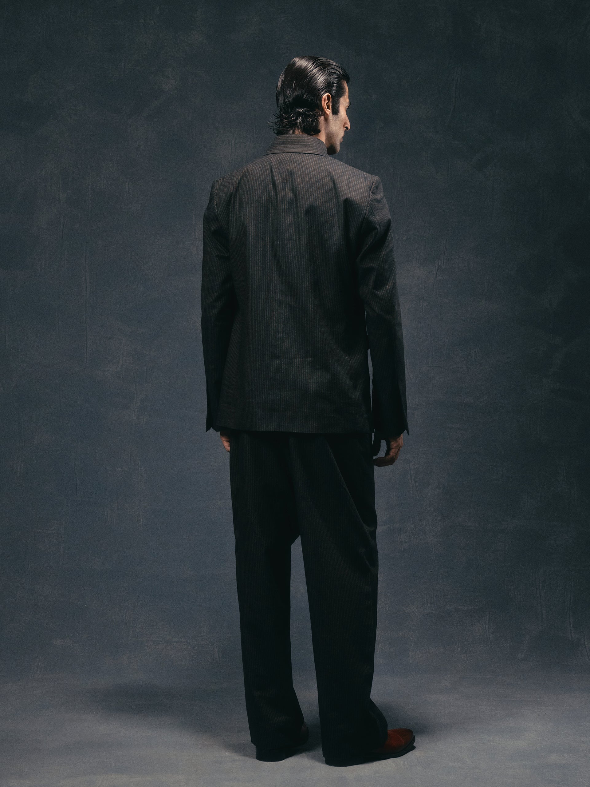 Pinstripe Wool Jacket