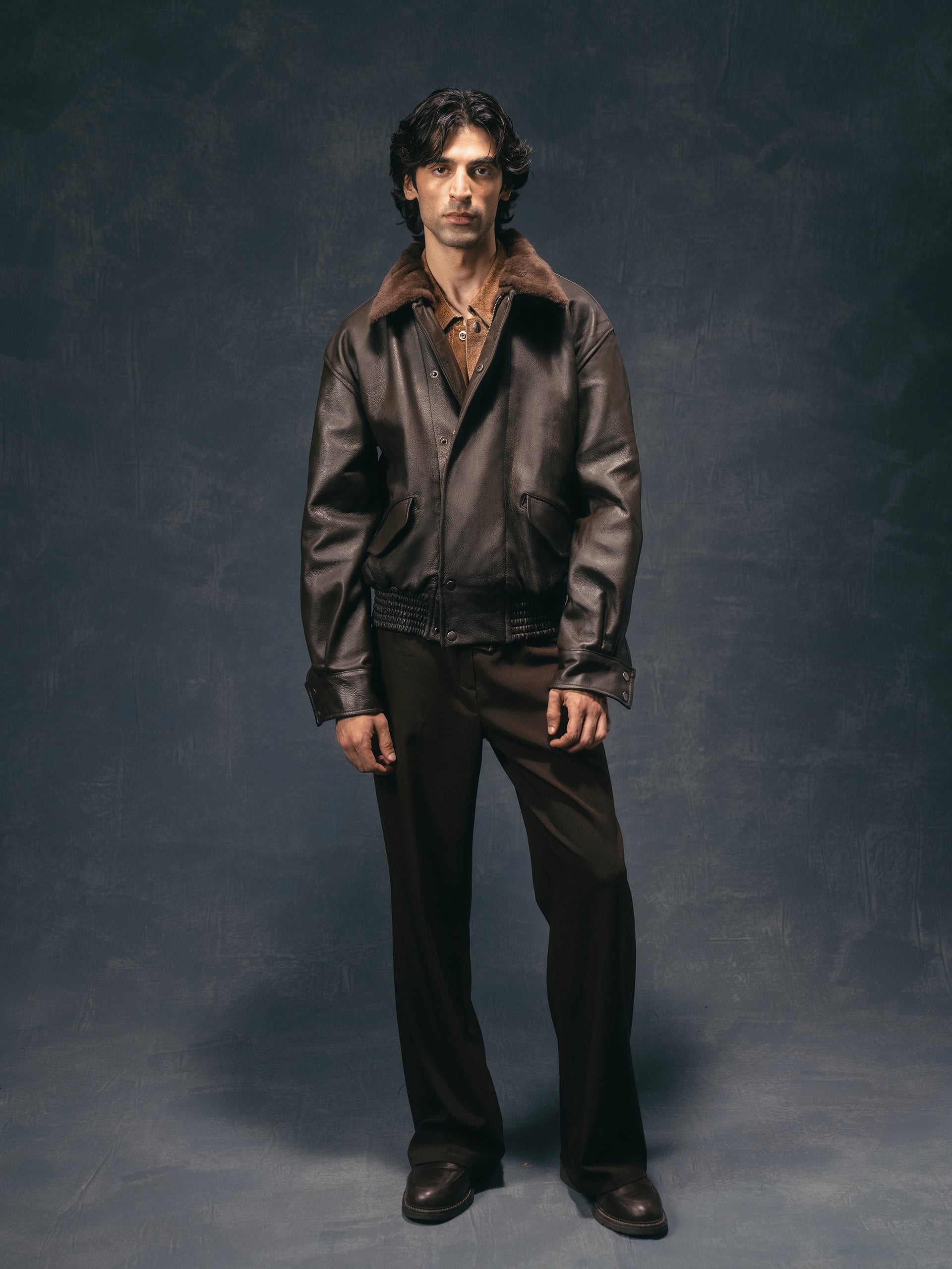 Utility Leather Jacket